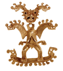 Museo del Oro Precolombino- Chamán articulado 
